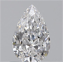 0.50 quilates, De pera , Color E, claridad VVS2 y certificado por GIA