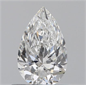 0.50 Carats, Pear D Color, VS2 Clarity and Certified by GIA