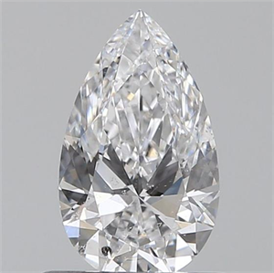 Picture of 0.61 Carats, Pear D Color, SI2 Clarity and Certified by GIA