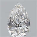 0.50 quilates, De pera , Color E, claridad VS1 y certificado por GIA