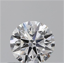 0.40 Carats, Round with Excellent Cut, D Color, VVS1 Clarity and Certified by GIA