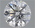 1.00 Carats, Round with Excellent Cut, D Color, VS2 Clarity and Certified by GIA
