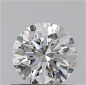 0.50 Carats, Round with Excellent Cut, D Color, VS1 Clarity and Certified by GIA