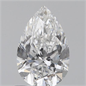 0.70 Carats, Pear E Color, SI1 Clarity and Certified by GIA