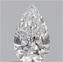 0.50 Carats, Pear E Color, VS1 Clarity and Certified by GIA