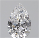 0.50 Carats, Pear D Color, VVS1 Clarity and Certified by GIA