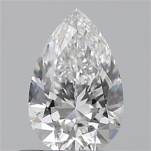 Foto 0.50 quilates, De pera , Color D, claridad VS1 y certificado por GIA de