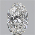 0.70 Carats, Oval F Color, IF Clarity and Certified by GIA