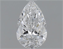 0.62 Carats, Pear D Color, VVS2 Clarity and Certified by GIA