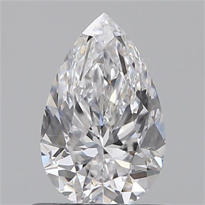 Picture of 0.70 Carats, Pear D Color, SI1 Clarity and Certified by GIA