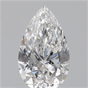 0.50 Carats, Pear E Color, SI2 Clarity and Certified by GIA