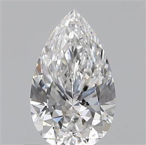 Picture of 0.50 Carats, Pear E Color, SI2 Clarity and Certified by GIA