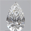 0.53 Carats, Pear E Color, VVS2 Clarity and Certified by GIA