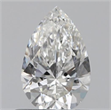 0.60 quilates, De pera , Color G, claridad SI1 y certificado por GIA