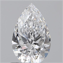 0.70 quilates, De pera , Color D, claridad VS2 y certificado por GIA