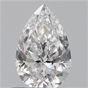 0.60 Carats, Pear E Color, VS2 Clarity and Certified by GIA