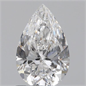 0.81 Carats, Pear D Color, SI1 Clarity and Certified by GIA