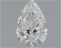 0.60 Carats, Pear H Color, SI2 Clarity and Certified by GIA