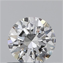 0.50 Carats, Round with Excellent Cut, E Color, VVS2 Clarity and Certified by GIA