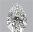 0.60 Carats, Pear H Color, SI1 Clarity and Certified by GIA