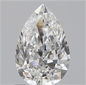 0.70 Carats, Pear F Color, VS2 Clarity and Certified by GIA