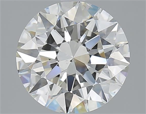 Picture of 2.70 Carats, Round with Excellent Cut, I Color, SI1 Clarity and Certified by GIA