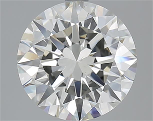 Picture of 3.01 Carats, Round with Excellent Cut, J Color, VS2 Clarity and Certified by GIA