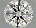 Lab Created Diamond 2.82 Carats, Round with ideal Cut, E Color, vvs2 Clarity and Certified by IGI
