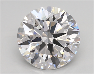 Picture of Lab Created Diamond 2.63 Carats, Round with ideal Cut, D Color, vvs1 Clarity and Certified by IGI