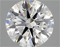 Lab Created Diamond 2.63 Carats, Round with ideal Cut, D Color, vvs1 Clarity and Certified by IGI