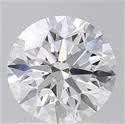Lab Created Diamond 1.60 Carats, Round with Excellent Cut, D Color, VS1 Clarity and Certified by IGI
