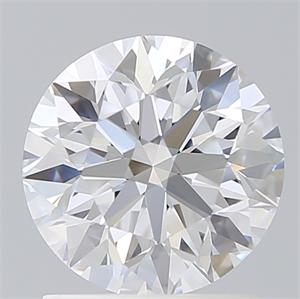 Picture of Lab Created Diamond 1.51 Carats, Round with Excellent Cut, D Color, VVS2 Clarity and Certified by IGI