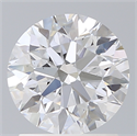 Lab Created Diamond 1.56 Carats, Round with Excellent Cut, D Color, VS2 Clarity and Certified by IGI