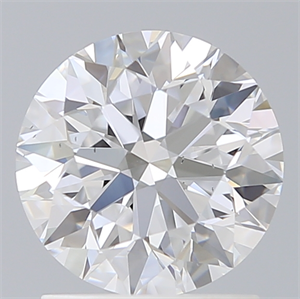 Picture of Lab Created Diamond 1.56 Carats, Round with Excellent Cut, D Color, VS2 Clarity and Certified by IGI