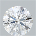 Lab Created Diamond 1.51 Carats, Round with Excellent Cut, E Color, VVS2 Clarity and Certified by IGI