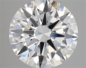 Picture of Lab Created Diamond 3.03 Carats, Round with excellent Cut, E Color, vs1 Clarity and Certified by GIA