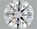 Lab Created Diamond 3.02 Carats, Round with excellent Cut, D Color, vs1 Clarity and Certified by GIA