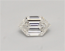 Picture of Lab Created Diamond 0.32 Carats, LONG HEXAGON with  Cut, F Color, vvs1 Clarity and Certified by IGI