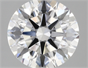 Lab Created Diamond 2.73 Carats, Round with ideal Cut, D Color, vvs1 Clarity and Certified by IGI