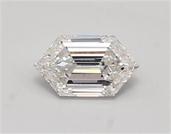 Picture of Lab Created Diamond 0.55 Carats, LONG HEXAGON with  Cut, E Color, vvs2 Clarity and Certified by IGI