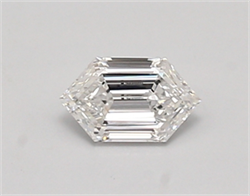 Picture of Lab Created Diamond 0.42 Carats, LONG HEXAGON with  Cut, D Color, vvs1 Clarity and Certified by IGI