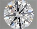 Lab Created Diamond 2.19 Carats, Round with ideal Cut, D Color, vvs1 Clarity and Certified by IGI