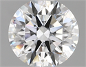 Lab Created Diamond 1.39 Carats, Round with ideal Cut, D Color, vs1 Clarity and Certified by IGI