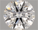 Lab Created Diamond 1.01 Carats, Round with ideal Cut, D Color, vs2 Clarity and Certified by IGI