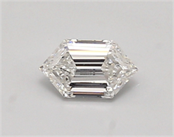 Picture of Lab Created Diamond 0.43 Carats, LONG HEXAGON with  Cut, E Color, vvs2 Clarity and Certified by IGI