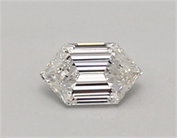 Picture of Lab Created Diamond 0.43 Carats, LONG HEXAGON with  Cut, E Color, vs1 Clarity and Certified by IGI