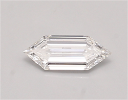 Picture of Lab Created Diamond 0.38 Carats, LONG HEXAGON with  Cut, D Color, vvs1 Clarity and Certified by IGI