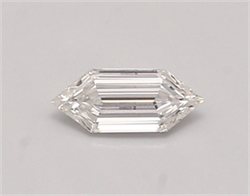 Picture of Lab Created Diamond 0.31 Carats, LONG HEXAGON with  Cut, F Color, vs1 Clarity and Certified by IGI