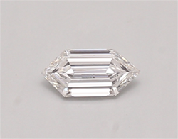 Picture of Lab Created Diamond 0.30 Carats, LONG HEXAGON with  Cut, E Color, vvs1 Clarity and Certified by IGI