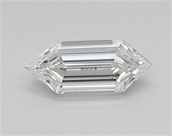 Picture of Lab Created Diamond 0.30 Carats, LONG HEXAGON with  Cut, E Color, if Clarity and Certified by IGI